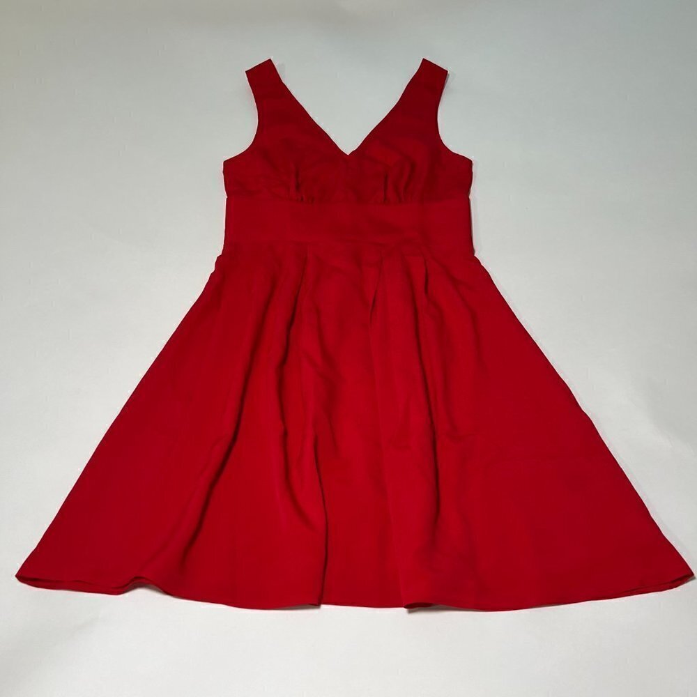 Victoria Secret Size 2 Dress Red V Back Ties Bow - Picture 3 of 12
